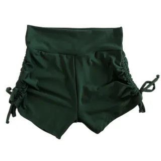 Roupa Fitness Feminina Suplex Curto com Laço Lateral - Vermelho Bordô