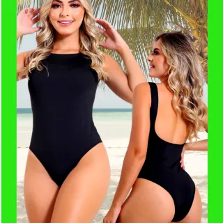 Maio Feminino Piscina Natação Hidroginástica Grosso Bojo Com Tecido - M