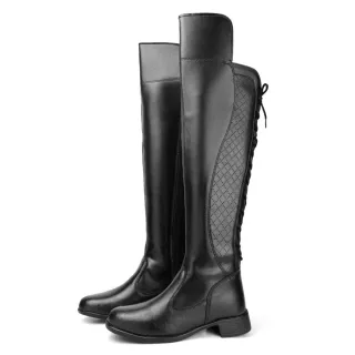 Bota Feminina Regulagem Over The Knee Dona Beja Cano Longo - Marrom