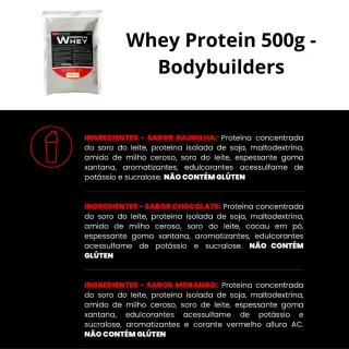 Aumento de Massa Muscular - Kit Whey Protein Concentrado em Blend Proteico 500g + BCAA 4,5 100g + Power Creatina 100g - Chocolate