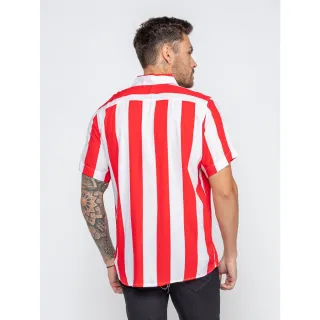 Promoção: Camisas Unisex Slim Fit Estampadas Listradas - Alta Qualidade - GG