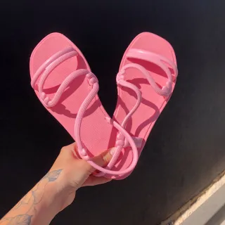 Envio Imediato - Kit 2 Rasteirinhas Solar Femininas - Super Conforto e Maciez - Nude+Nude