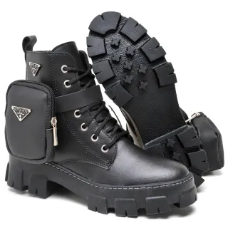 Bota Coturno Feminina Bad Girl Bolsinha - Blogueira - Saltinho
