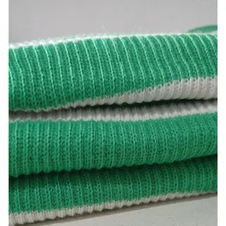 Listras Tendência Saia Midi Tricot Inverno Fenda - PRETA COM LISTRAS CARAMELO