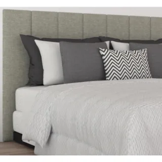 Cama solteiro casal queen king cabeceira linho nobre 1 módulo 1.20mx20cm - LINHO BEGE 120X20