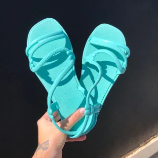 Envio Imediato - Kit 2 Rasteirinhas Solar Femininas - Super Conforto e Maciez - Nude+Nude