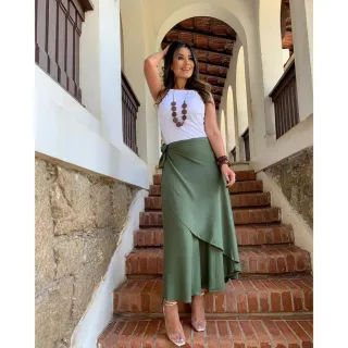 Vestido Barbie Rosa Pink Saída de Praia Envelope Midi - POÁ BRANCO COM BOLAS PRETAS