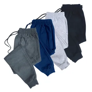 Calça Jogger Masculina de Moletom Peluciado com Bolso e Punho - Inverno Academia