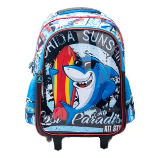 Mochila Infantil Escolar com Rodinhas Resistente e Impermeável - Dois padrões aleatórios