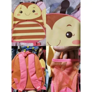 Pequena mochila infantil para passeio ou creche, pet menino menina - Zebra