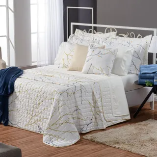 Cobre Leito Queen Estampado Top Line - Kit 3 Peças - Lince