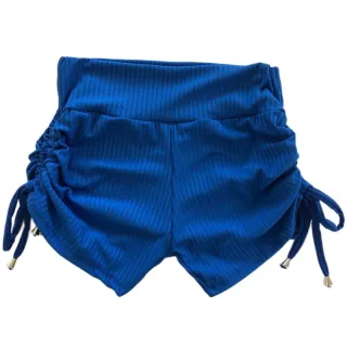 Revenda Short Canelado Feminino em Malha - Verde Militar