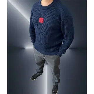 Linho Masculino Suéter Inverno - Preto/branco/Bos Linha