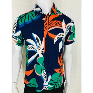 Verão Praia Floral - Camisa Masculina - 3