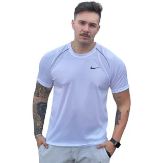 Camiseta básica masculina dry fit - Ideal para atividades físicas - Branca