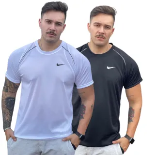 Camiseta básica masculina dry fit - Ideal para atividades físicas - Branca