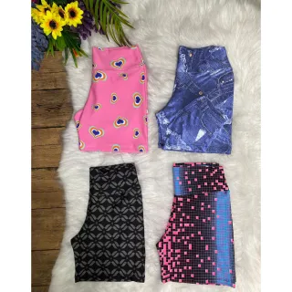 Fitness Feminino Meia Coxa Curta para Academia e Caminhada - TAM G - VESTE 40/42