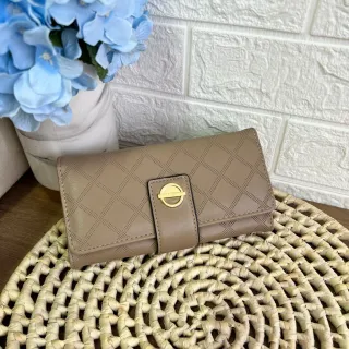 Porta cartão grande para carteira feminina - caqui2177