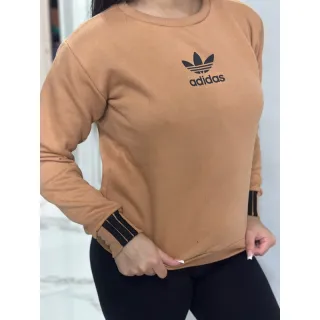 Flanelado estilosos moletom feminino - Azul