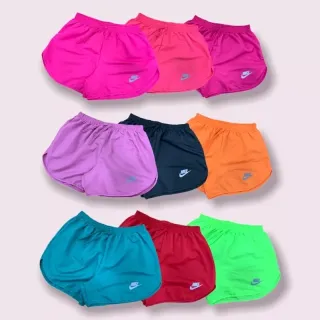 Kit Fitness Feminino Tactel Casual Shorts Praia Caminhada - M