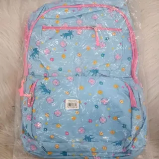 Bolsa Mochila Feminina Escolar Juvenil Adulto 6081 - 6081 azul claro