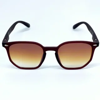 Ipanema Óculos de Sol Quadrado Moda 2023 Unissex uv400 - Laranja c/ Azul Espelhado