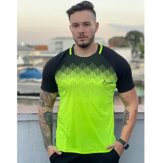 Leve e confortável: Kit 2 camisas dry-fit para treino academia corrida futebol - ROSA+AZUL