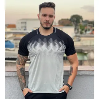 Leve e confortável: Kit 2 camisas dry-fit para treino academia corrida futebol - ROSA+AZUL