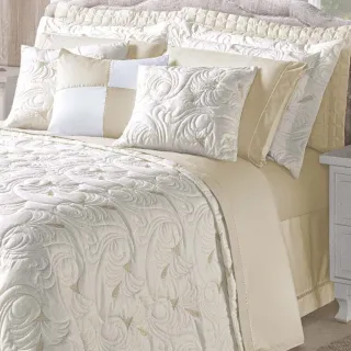 Melody Kit Cobre Leito Casal Queen 180 Fios - 3 Peças - Marfim