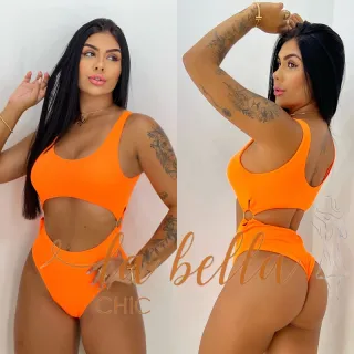 Hot Pants Biquíni Maiô Cavado Decotado Lateral Trançado Costa Nua - Carol Roxo Texturizado