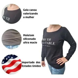 Feminino Blusa Moletom Frio - G