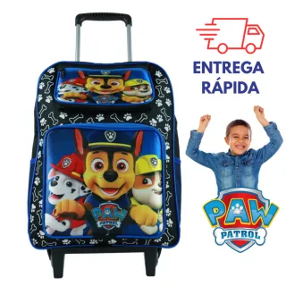 Mochila Rodinha Patrulha Canina Homem Aranha Sonic Hulk Minnie Mario Bros Roblox Naruto Infanfil Menino Menina