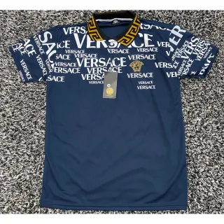 Promoção Lançamento: Camiseta Polo Masculina Versace Manga Curta - AZUL ROIAL