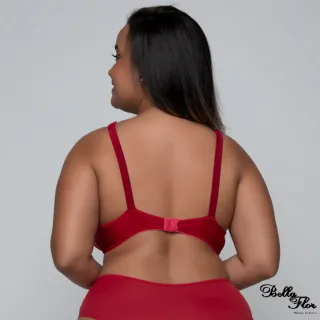 Sustentação Reforçada Sutiã Plus Size Sem Bojo Com Renda Alça - Chocolate