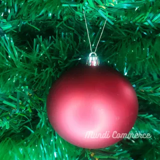 Grande Bola de Natal Decorativa para Árvore - Kit com 8cm - Único