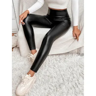 Legging Couro Fake Cirre P ao G3 - P - 34