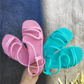 Envio Imediato - Kit 2 Rasteirinhas Solar Femininas - Super Conforto e Maciez - Nude+Nude