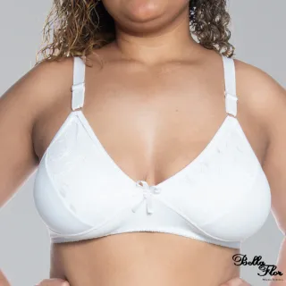 Sustentação Reforçada Sutiã Plus Size Sem Bojo Com Renda Alça - Chocolate