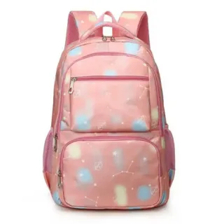 Bolsa Mochila Feminina Escolar Juvenil Adulto 6081 - 6081 azul claro