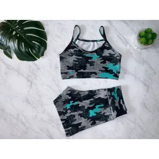 Moda fitness: conjunto top e short curto ou pedal - Est.13