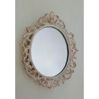 Vintage Chic - Espelho Provençal Decorativo Médio - Pink