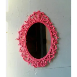 Vintage Chic - Espelho Provençal Decorativo Médio - Pink