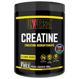 Coqueteleira Universal 600ml + 2x Creatinas Universal Monohidratada 200g - Original - Único