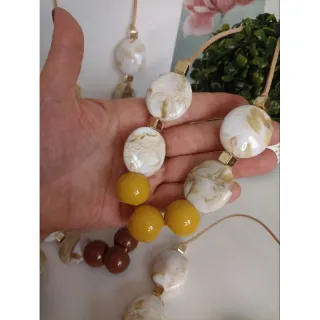 Escolha vários modelos de maxi colar feminino - Preto amêndoa