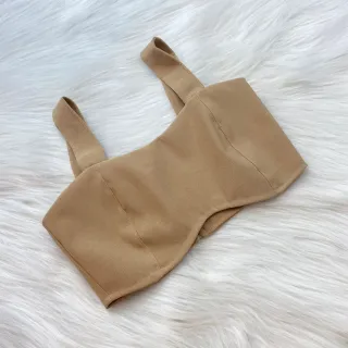 Botões nas Costas Top Cropped com Detalhe na Cintura - Vinho