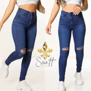 Melhor calça jeans feminina premium super skinny do Brasil - Calça super destroyed