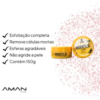 Fruktais Esfoliante Dourado 3 em 1 para o Corpo - Amora (150g)