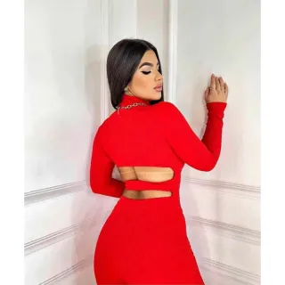 Macacão Virgínia Gringa Suplex e Canelado - Detalhe de Zíper na Frente - Azul