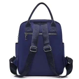 Grande Capacidade Mochila Feminina Nylon Impermeável Trabalho Casual - 519 Lilas