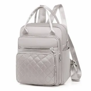 Grande Capacidade Mochila Feminina Nylon Impermeável Trabalho Casual - 519 Cor aleatório